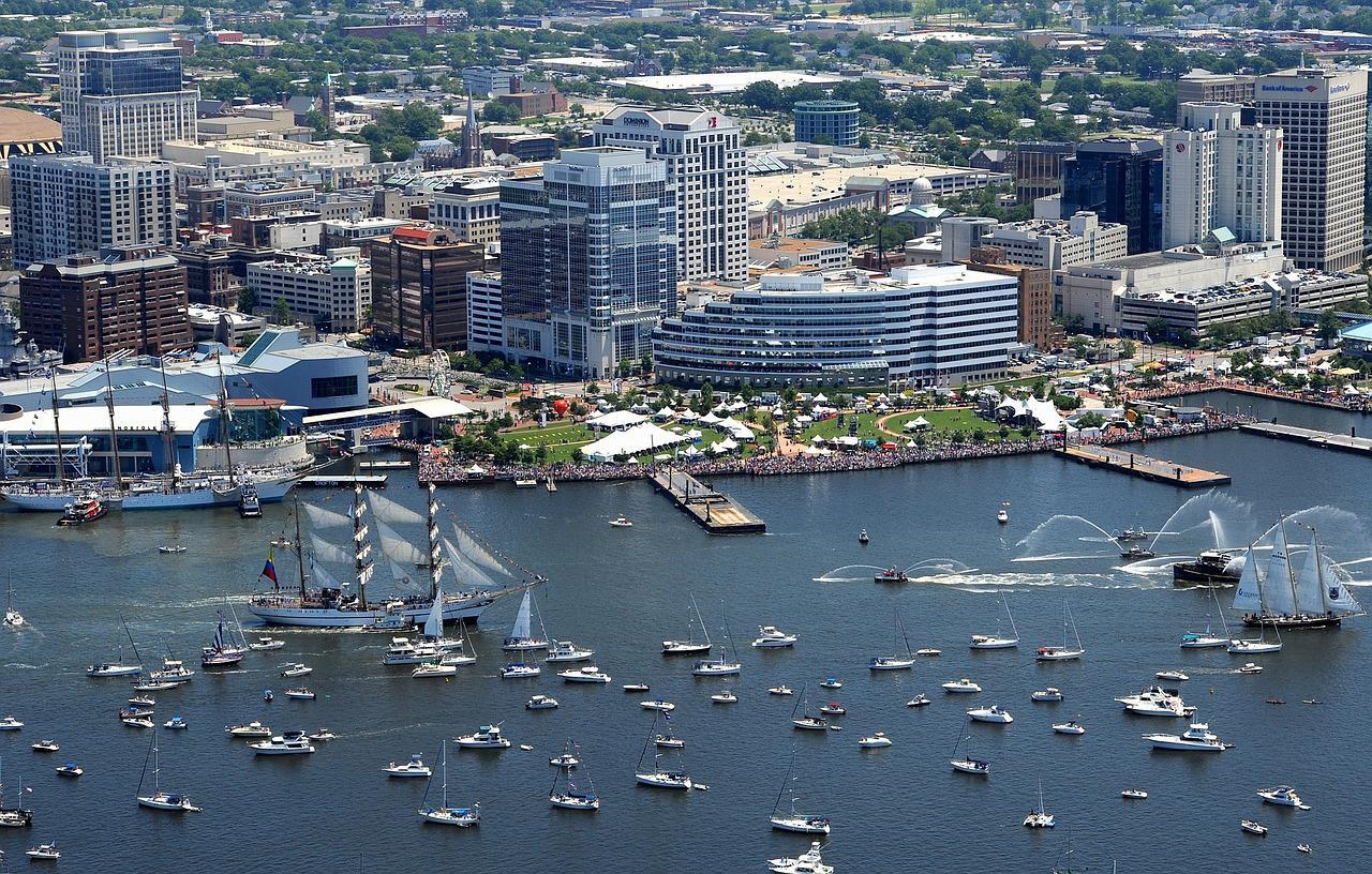 Downtown Norfolk, Virginia Skyline