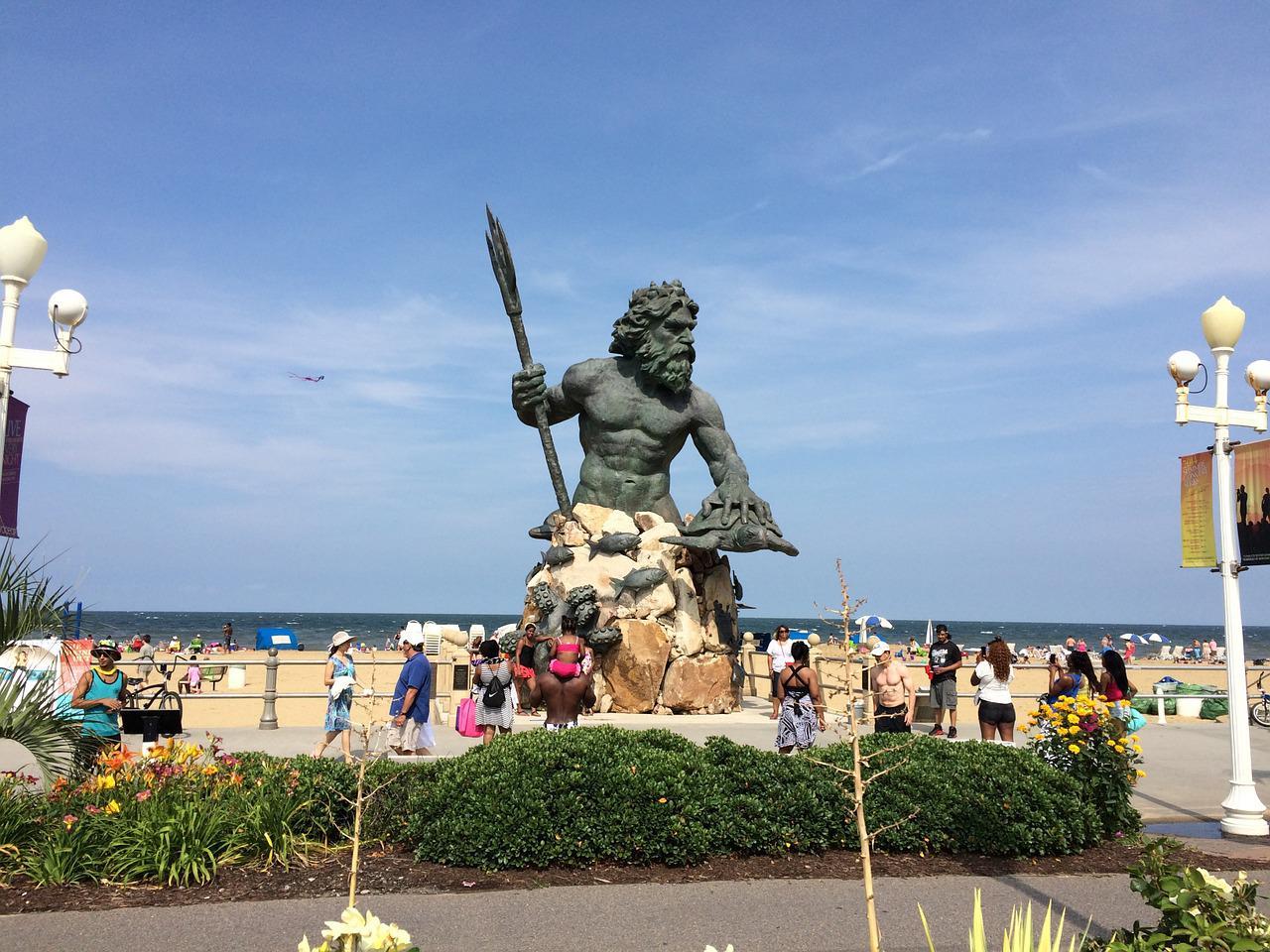 Statue of Neptune in Virginia Beach.